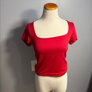 Elegant Red Women's Top